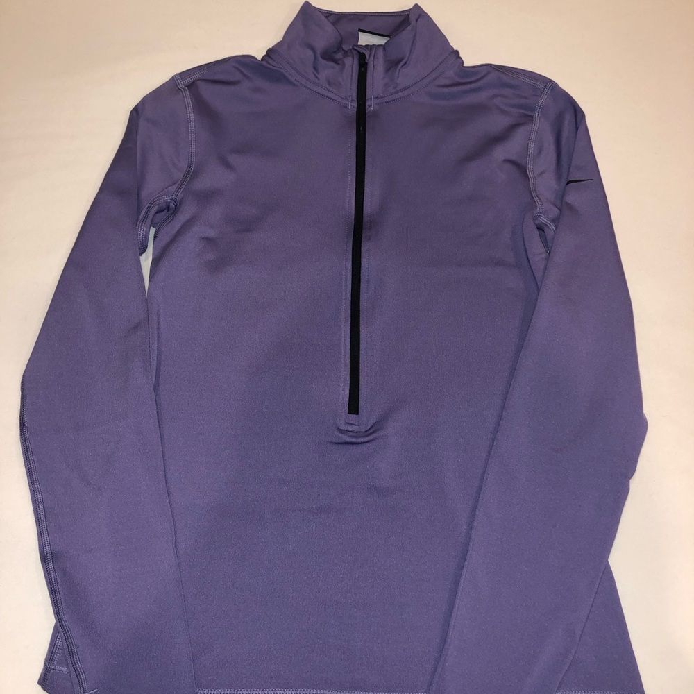 Long Sleeve Purple Nike Zip Up